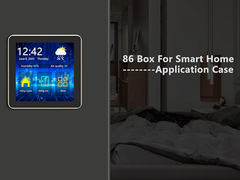 480x480 Tất cả trong hiệu ứng đen IPS TFT 4 inch Square Lcd Touch Screen Cho Smart Home 86 Box