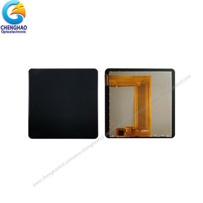 3.95 Inch Square Touch Screen 24 Bit RGB All Black Effect 480X480 TFT LCD Panel