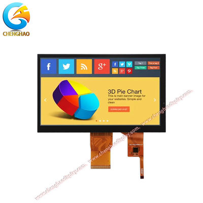 7-Inch IPS TFT LCD Display Module 1024x600 I2C Touch Interface 500 Cd/m2 Backlight