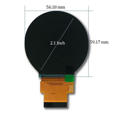 CH210WV01A 2.1" Round TFT LCD Screen 480x480 Sunlight Readable Lcd Panel