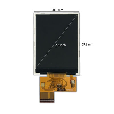 SPI MCU Rgb 300nits TFT Lcd Screen 2.8" TN Transmissive TFT LCD Module