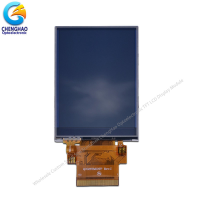 2.8 Inch Small Lcd Touch Screen 50 Pin Spi Rgb Interface 240x320 Nits Custom Tft Lcd Module