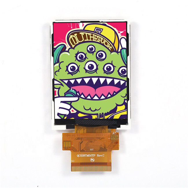 2.8 Inch 240X320 SPI RGB TFT LCD Screen 300nits TN Angle