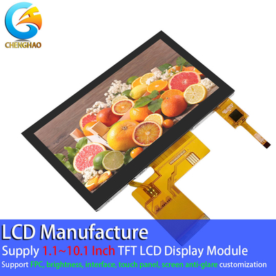 Phương hướng xem miễn phí màn hình cảm ứng LCD 4.3 inch FPC 40 Pin 800 * 480