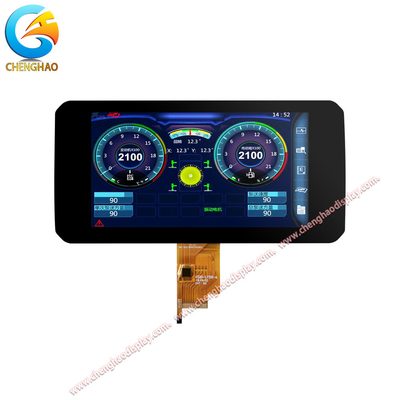 Màn hình cảm ứng LCD 1000cd / m2 Tùy chỉnh 7 inch 1024 * 600 pixel IPS TFT