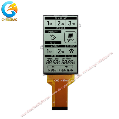 12 O' Clock Vieiwng Angle Monochrome LCD Panel With FPC Connector 150 Cd / M2 Độ sáng
