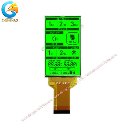 50 pin Monochrome LCD Panel FPC 1/4 Duty 1/3 Bias Drive Method Với đèn nền xanh lá cây