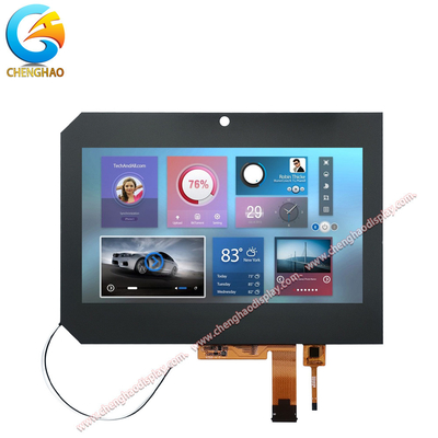 Mô-đun màn hình LCD màu đầy đủ 8 inch với nắp kính cảm ứng tùy chỉnh