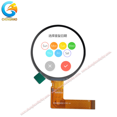 1.8 inch 25pin IPS LCD Panel Với 360 * 360 điểm độ phân giải cho Bcaklight 4 PC Đèn LED trắng