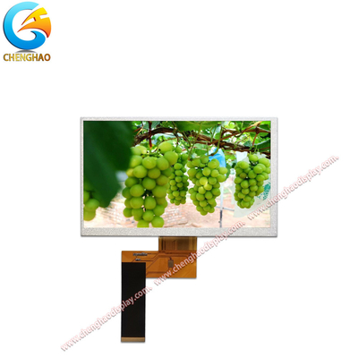 800x480 Dots WVGA TFT Screen 7 Inch Medical Display Với giao diện RGB 40 pin