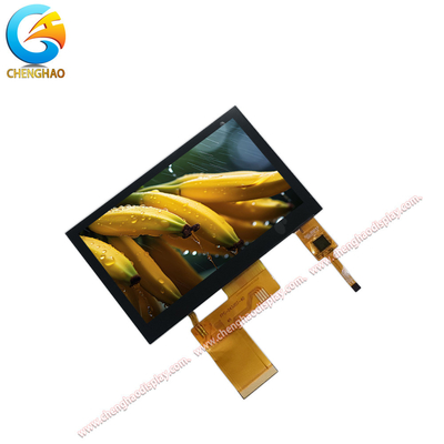 4.3 inch IPS LCD Display góc nhìn rộng TFT LCD Capacitive Touchscreen với giao diện RGB song song 24 bit và giao diện bảng điều khiển cảm ứng