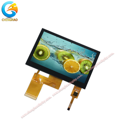 480x272 Độ phân giải 4.3 Inch LCD Display Module TFT Capacitive Touchscreen Thông thường chế độ hiển thị màu đen Phạm vi nhiệt độ cao