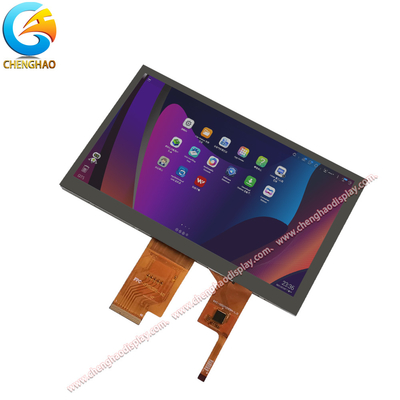 1024x600 Liquid Crystal Display Panel 300cd/m2 Độ sáng 7 inch Với cảm ứng dung lượng