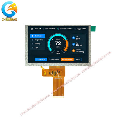 5 inch IPS TFT LCD Display Module 1024x600 LVDS 500 Nits cho HMI công nghiệp