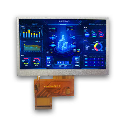 MIPI Interface 800 × 480 Industrial LCD Monitor 4.3'' 250cd / m2 ROHS
